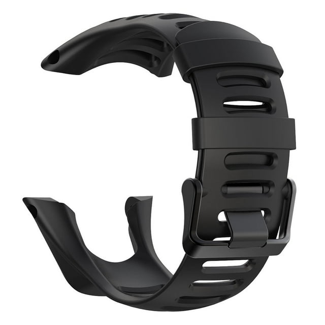 Silicone Watchband Strap w/Buckle for Ambit Series 1/2/3 (Black)