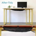 thumbnail image 3 of Cable Management Net Under Desk Black Mesh Cable Manager Flexible Under Desk Cable Management Net for Standing Desk, 3 of 5