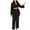 Black womens outfit sets, variant on Gifts Blazer Sets for Women Business Suit Sets for Women Classic Button Lapel Cropped Blazer Coat and High Waist 2 Piece Outfits Office Casual Solid Work Lounge Sets Holiday