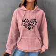thumbnail image 1 of DPTALR Women Print Round-Neck Long Sleeve Loosen Single Sweatshirt Tops Pullover Blouse, 1 of 4