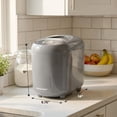 thumbnail image 2 of Elite Gourmet Programmable Bread Maker with PFAS-Free CERALAST™ Ceramic Pan, 2 lb Loaf, 19 Presets incl. Gluten-Free, 3 Sizes, Delay Timer, Gray, 2 of 7