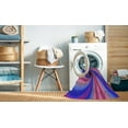 thumbnail image 2 of Ahgly Company Machine Washable Indoor Square Transitional Medium Purple Area Rugs, 4' Square, 2 of 7
