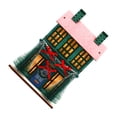thumbnail image 2 of Naiovety Casas de Navidad de madera, conjunto de regalo, colección de kit de casa DIY, casas materiales naturales con muebles Kits de decoración para fiestas, 2 of 6