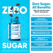 (2 pack) Goli Nutrition Ashwagandha Zero Sugar Vegan Gummies, 60 Count