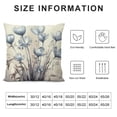 thumbnail image 5 of Shiartex Fall Floral Throw Pillow Cover Blue Tulip Flower Pillow Covers Outdoor Pillow Cases for Sofa Couch Living Room Farmhouse Home Spring Decoration, 5 of 5