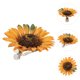 thumbnail image 2 of Abrazadera para cortina con diseño de girasol, sin taladro, con diseño de flores, para sujetar cortinas, accesorio para cortinas, 2 of 7