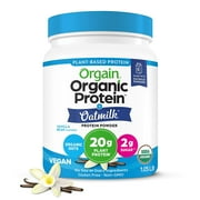 Orgain Organic 2 in 1 Vegan Protein Powder + Oatmilk, 20g Protein, Vanilla Bean 1.05lb