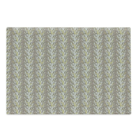 

Foliage Cutting Board Pastel Tones Vintage Agave Plants Repetition Print Decorative Tempered Glass Cutting and Serving Board in 3 Sizes by Ambesonne