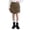 Army Green, variant on Girl's Utility Cargo Mini Skirt with Asymmetrical Hem & Side Pockets - Trendy Khaki Skort for School & Weekend Adventures