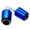 Blue, variant on Pair Motorcycle Handlebar End Plugs Enhanced Grip Control General High Strength Motorcycle Handlebar Accessories