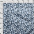 thumbnail image 3 of oneOone Cotton Silk Blue Fabric Block Dress Material Fabric Print Fabric By The Yard 42 Inch Wide, 3 of 6