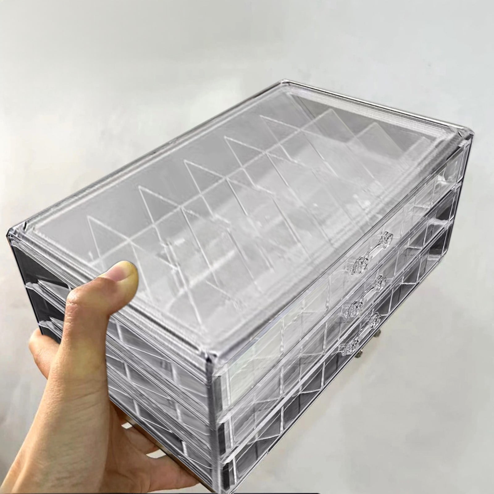 Jewelry Organizers and Storage QTOCIO Jewellery Storage Box Transparent Multi-layer Large Capacity Ring Earring Necklace Bracelet Home Drawer Jewellery Box
