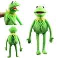 thumbnail image 2 of Kermit The Frog Funny Plush Doll Hand Puppet Schoolbag Frog Animal Plush Toy Big Doll Ventriloquist Performance Props For Baby, 2 of 5