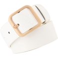 thumbnail image 4 of HUGFEGWE Ceinture en Cuir PU pour Femmes Réglable Lignes de Couture Fines Mode Décontractée Boucle à Ardillon pour Pantalon Robe CJB91-76347, 4 of 5
