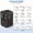Bright Black, variant on Universal Travel Adapter Fast Charger, All in One Plug Adapter With 2 USB-C PD20W GaN Worldwide Power Adapter International Wall Charger Foldable Plug Converter Travel Essential for Europe UK US Asia