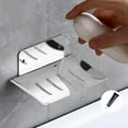 thumbnail image 1 of TIMIFIS Soap Holder Bathroom Average Daily Necessities Non Perforated Soap Box Rack Stainless Steel Soap Box Wall Mounted Toilet Soap Storage Rack Dry Soap Dispenser Toothbrush Holders, 1 of 7