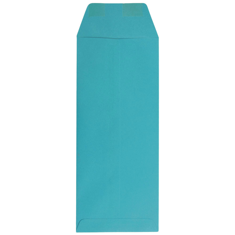 JAM Paper #12 Policy Envelopes, 4 3/4 x 11, Sea Blue, 50 per Pack