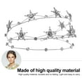 thumbnail image 2 of SWETRACE Crown of Stars Bridal Tiara Rhinestone Crown Silver Alloy 1Pack, 2 of 10