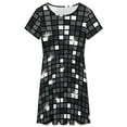 thumbnail image 3 of Black Diamond Disco Ball Glitter Sundress Short Sleeve Dress Summer Women Clothes Dress for Women Dresses, 3 of 7