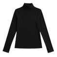 thumbnail image 6 of fatyb Womens Turtleneck Tops Long Sleeve Thermal Base Layer Tee Soft Warm Undershirts with Thumb Holes, 6 of 7