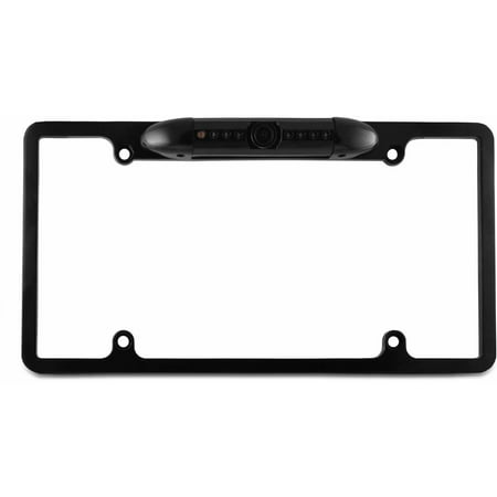 XO Vision License Plate Frame Waterproof Camera with Night Vision