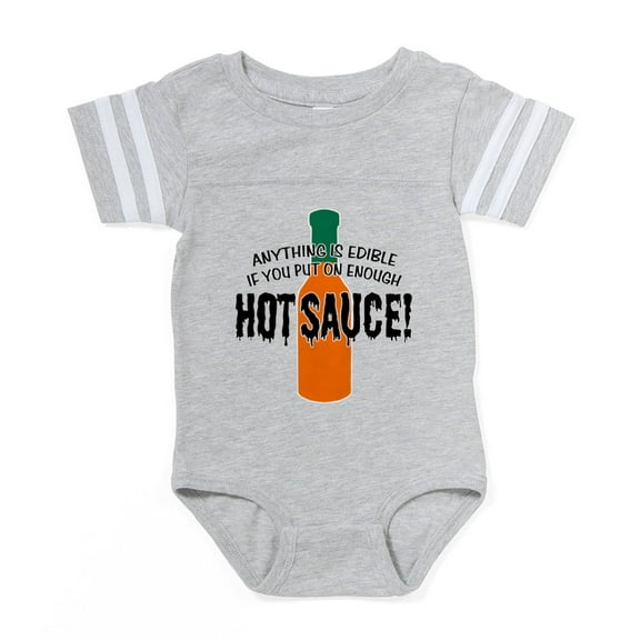 CafePress - HOTSAUCE - Cute Infant Baby Football Bodysuit