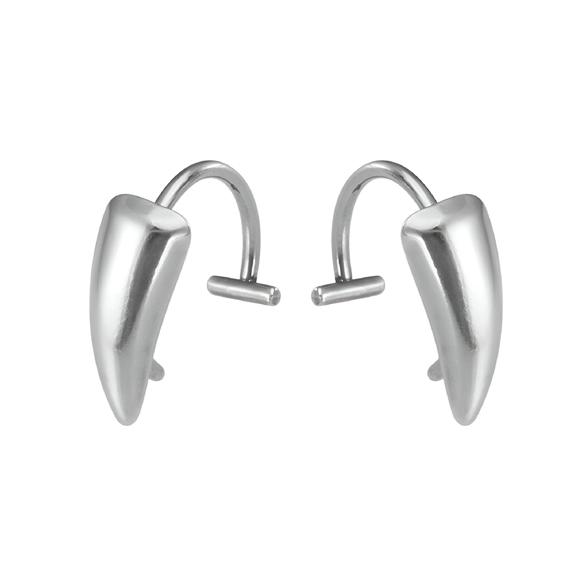 DESIGNICE Fake Body Piercing Jewelry Stainless Steel Fang Lip Rings No Piercing Jewelry for Fashion Lovers Lip Piercing