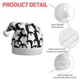 thumbnail image 4 of KLL Christmas Hats for Adults Plush Cartoon Penguin Print Santa Hat Xmas Fluffy Santa Claus Hat for Women Men, 4 of 6