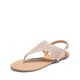 thumbnail image 1 of Sandalia DREAM PAIRS plana nude con tira en T y pedrería talla 7.5, 1 of 7