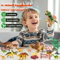 thumbnail image 6 of Style-Carry Dinosaur Toys for Kids 3-6 Years, 54Pcs Dinosaurs Figures&Trees&Fence, Dino Toy Gift for Toddler Boys Girls Ages 3 4 5, 6 of 7