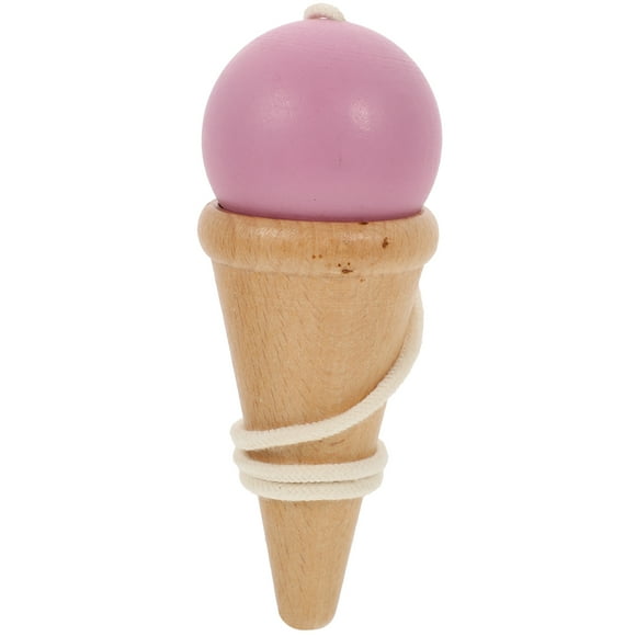 OUNONA 1Pack Motor Skills Development Pink Wood Kendama Toy For Group Games Hand Eye Coordination Toys