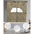 thumbnail image 2 of Vintage Spring Floral Swag Curtains for Living Room/Bedroom Windows, Farmhouse Flowers Green Vintage Kitchen Curtains and Valances Set 36 Inch Length, Light Filtering Swags Valance Curtain Panels, 2 of 5