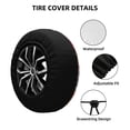thumbnail image 2 of Gukieu Coral Reef Print Car Tire Cover, Adjustable Waterproof and Dustproof Tire Protection Cover, Suitable for SUV, Truck, Van-15 inch, 2 of 6