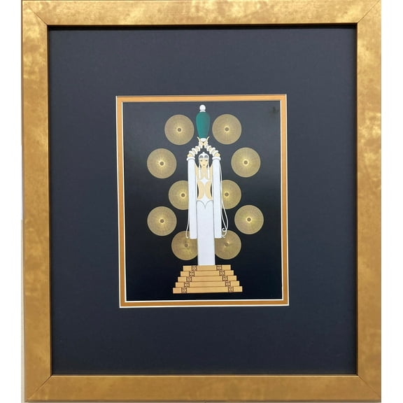 Erte "Emerald Vase" Newly Custom Framed Lithograph Print OUT OF PRINT Art Deco Generic