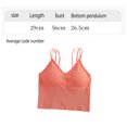 thumbnail image 2 of Sujetador de yoga con top corto CRIS Cami con relleno extraíble y espalda con tiras cruzadas, talla única, 2 of 5