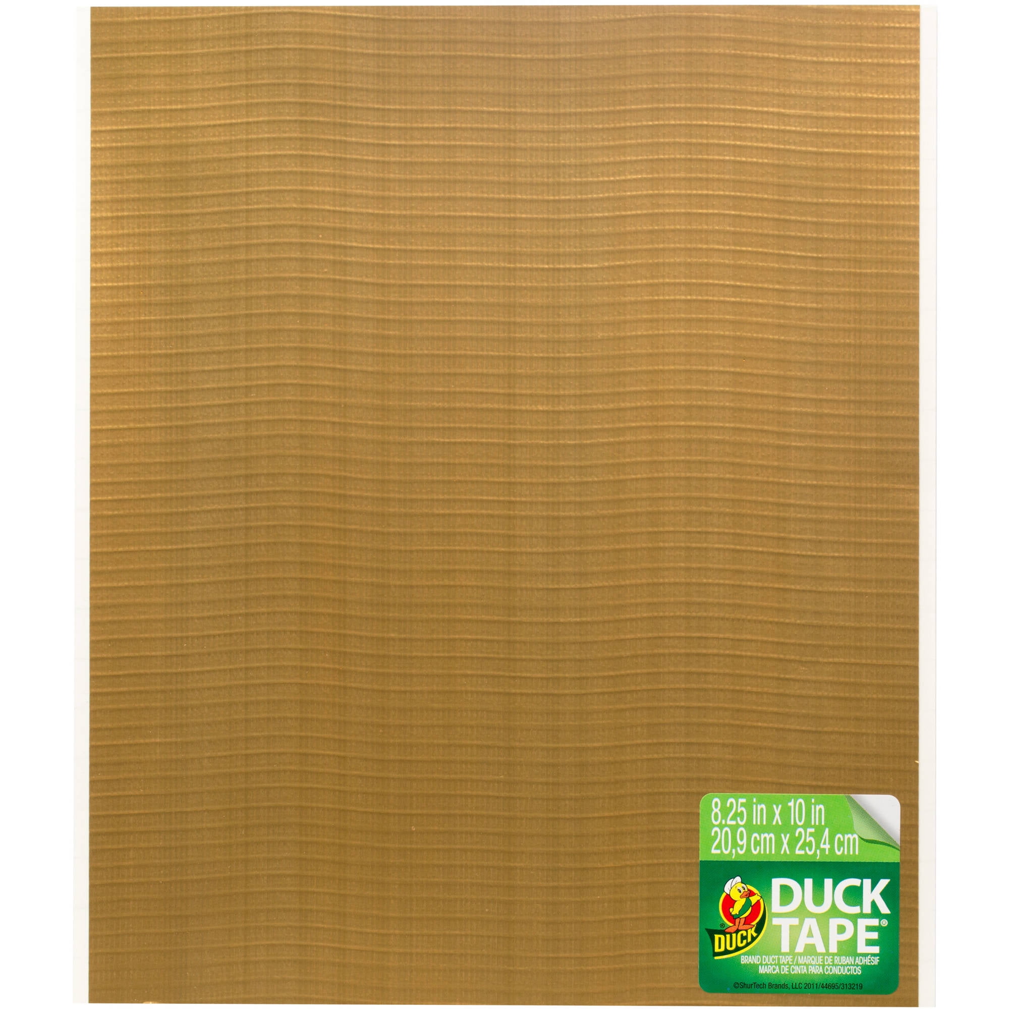 Duck Brand 8.25" x 10" Gold Duct Tape Sheets, 6 Piece