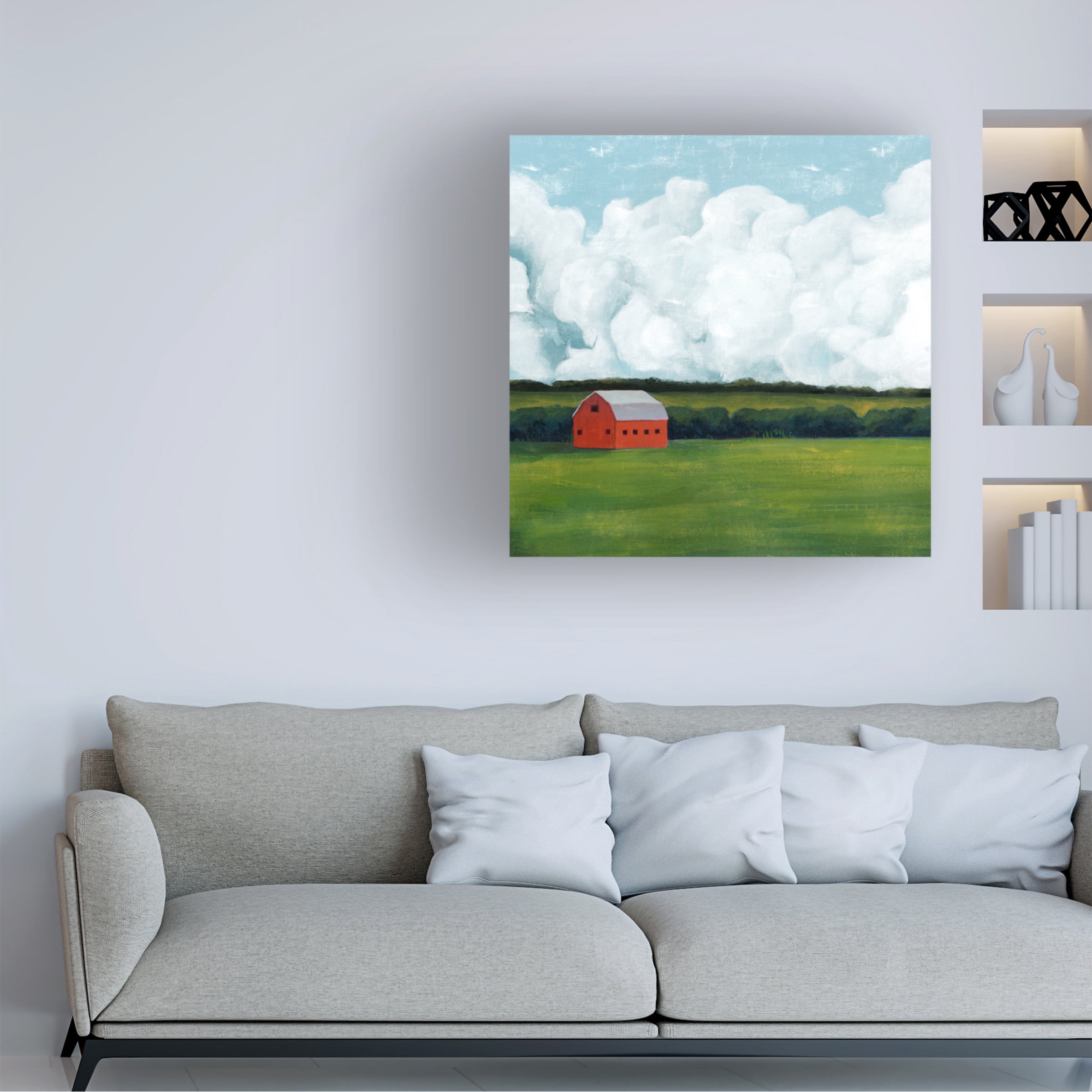 Grace Popp 'Lone Barn I' Canvas Art