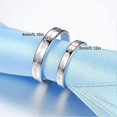 thumbnail image 3 of KAIYANG Anillos de compromiso de ECG ajustables y abiertos para parejas, 1 par (plata), 3 of 5