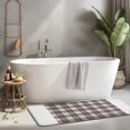 thumbnail image 2 of Brown and White Checkerboard Checkered Pattern Kitchen Rug Mat,Kitchen Runner Rugs Non Skid Washable,Decorative Kitchen Floor Mats for Kitchen,Sink,Laundry,17"x47.2", 2 of 7