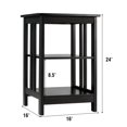thumbnail image 2 of Topbuy 2 PC 3-tier Nightstand  Round Corners End Table, 2 of 10