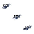 thumbnail image 1 of yingyy Verres Style Steampunk Uniques avec Rivets Vintage Distinctifs pour Halloween Rétro Argent 3Set, 1 of 6