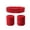 Red, variant on Sweatband Set 1 Headband and 2 Wristbands for Sports & More Casual Pants for Women Work