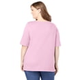 thumbnail image 2 of Woman Within Plus Size Perfect Elbow-Sleeve Square-Neck Tee, 2 of 6