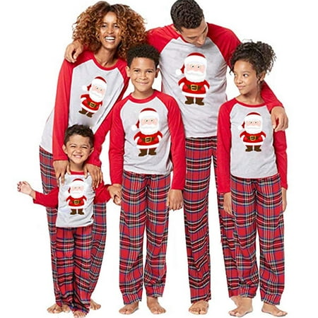 

Dsseng Christmas Family Matching Pyjamas Pajamas Set Xmas Santa Sleepwear Nightwear