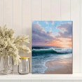 thumbnail image 2 of UXIEQU Ocean Waves Sunset Beach Seagulls Canvas Wall Art 15.75x11.81 Inches, 2 of 8