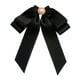 thumbnail image 5 of Broche de lazo preatado para mujer, alfiler decorativo para corbata, broche de lazo con cuentas portátil Negro, 5 of 9