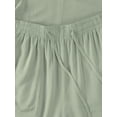 thumbnail image 3 of Womens Premium Soft Linen Shorts with Pockets Comfort Relaxed Fit Elastic Waist Summer Pull On, 3 of 7