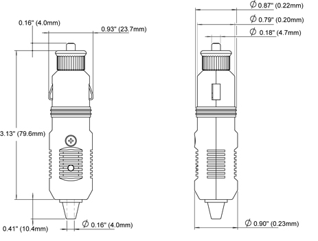 Blue Sea 1015 12V DC Plug & Dash Socket (1010 & 1011) [1015]