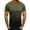 #Green, variant on DPTALR Men's Short Sleeve,Round Neck Pullover T-Shirt,Printed Design,Dark Gray, XXXL