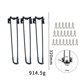 thumbnail image 1 of Patas de mesa plegables de Metal negro, 3 uds., 32CM, patas de muebles DIY para mesas auxiliares de café, mesa auxiliar, mesa portátil, Mini escritorio,, 1 of 5